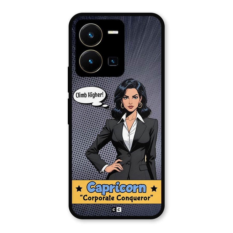 Conqueror Capricorn Metal Back Case for Vivo Y35
