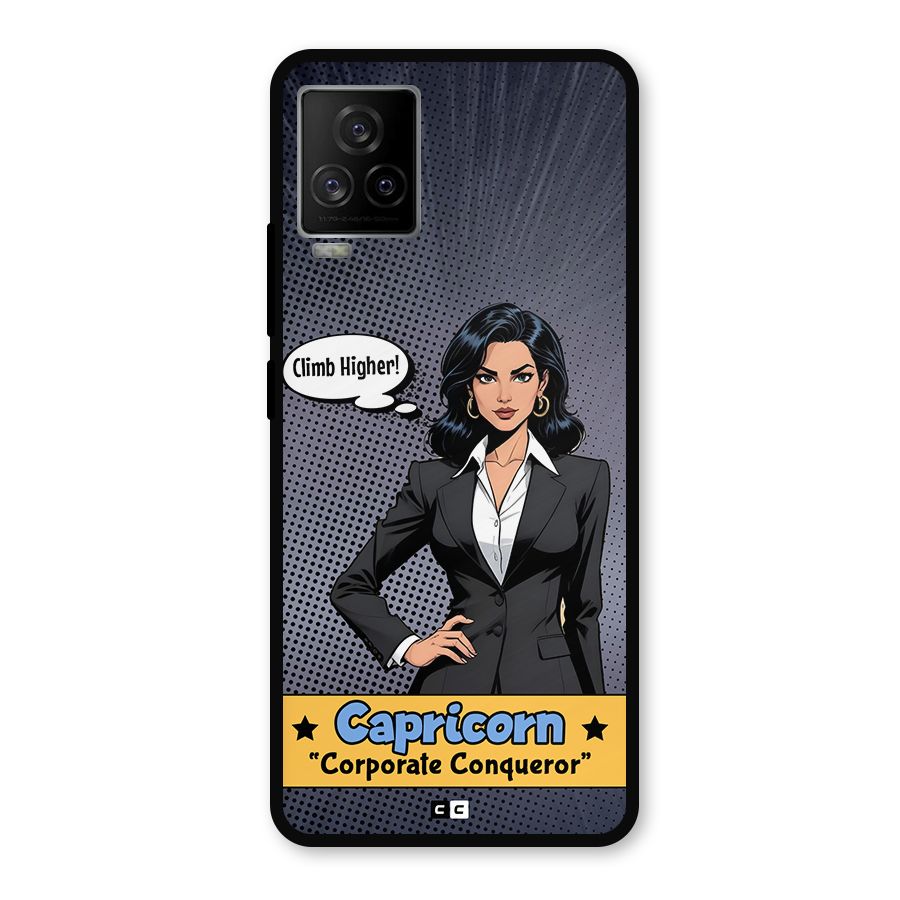 Conqueror Capricorn Metal Back Case for iQOO 7 Legend 5G