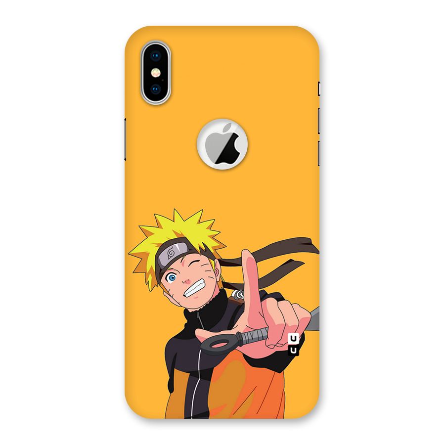 Cool Aesthetic Naruto Back Case for iPhone X Logo Cut
