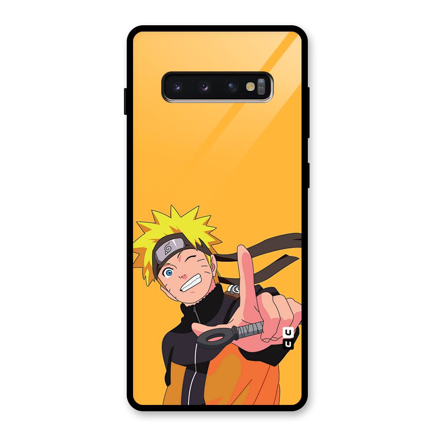 Cool Aesthetic Naruto Glass Back Case for Galaxy S10 Plus