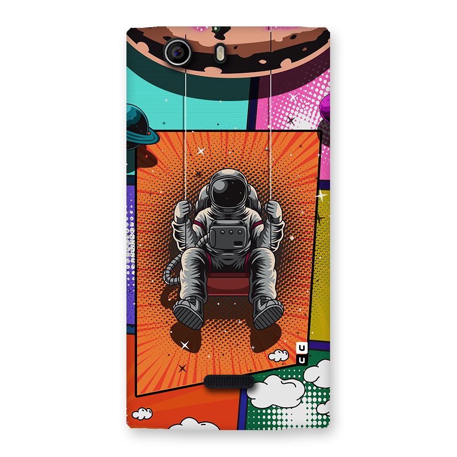 Cool Astraunaut Comic Swing Back Case for Canvas Nitro 2 E311