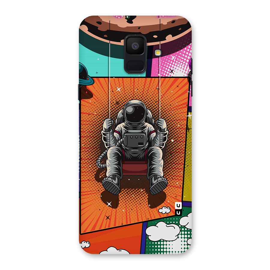 Cool Astraunaut Comic Swing Back Case for Galaxy A6 (2018)