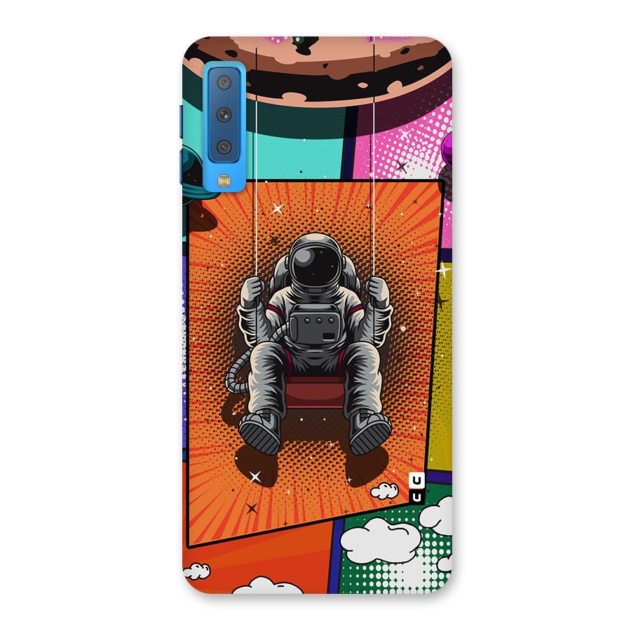 Cool Astraunaut Comic Swing Back Case for Galaxy A7 (2018)