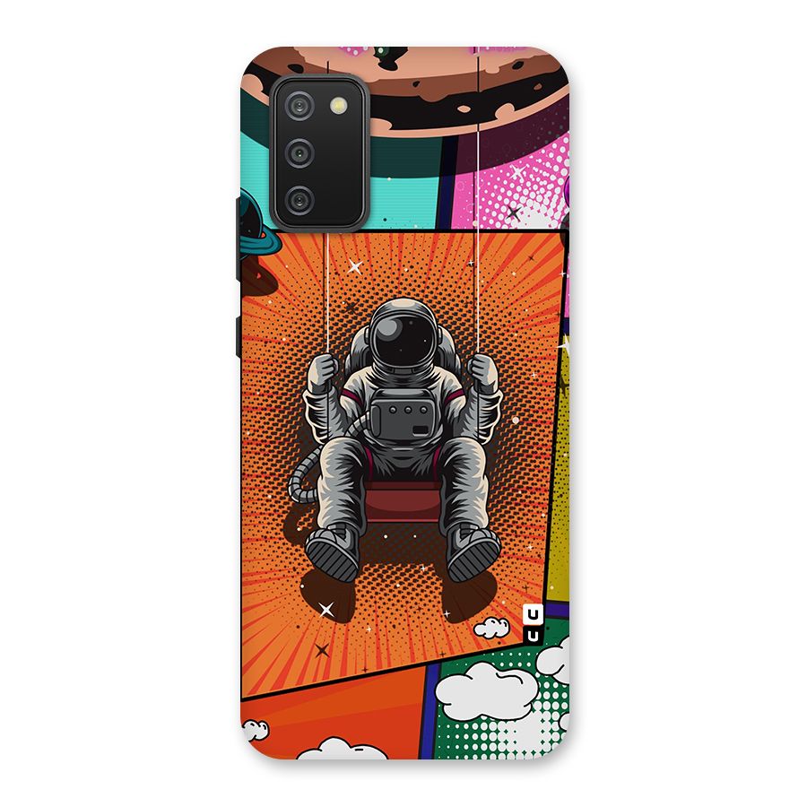 Cool Astraunaut Comic Swing Back Case for Galaxy M02s