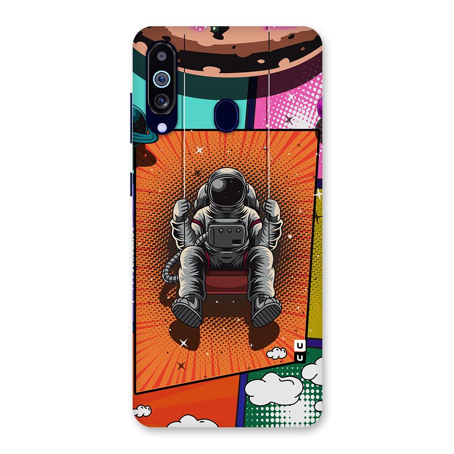 Cool Astraunaut Comic Swing Back Case for Galaxy M40