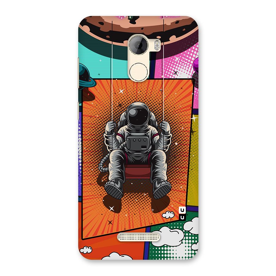 Cool Astraunaut Comic Swing Back Case for Gionee A1 LIte