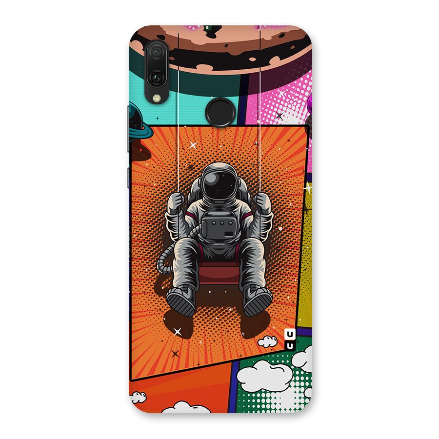 Cool Astraunaut Comic Swing Back Case for Huawei Y9 (2019)