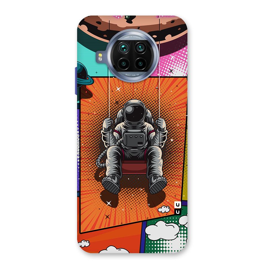 Cool Astraunaut Comic Swing Glass Back Case for Mi 10i