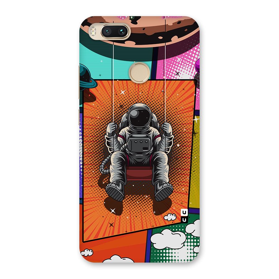 Cool Astraunaut Comic Swing Back Case for Mi A1