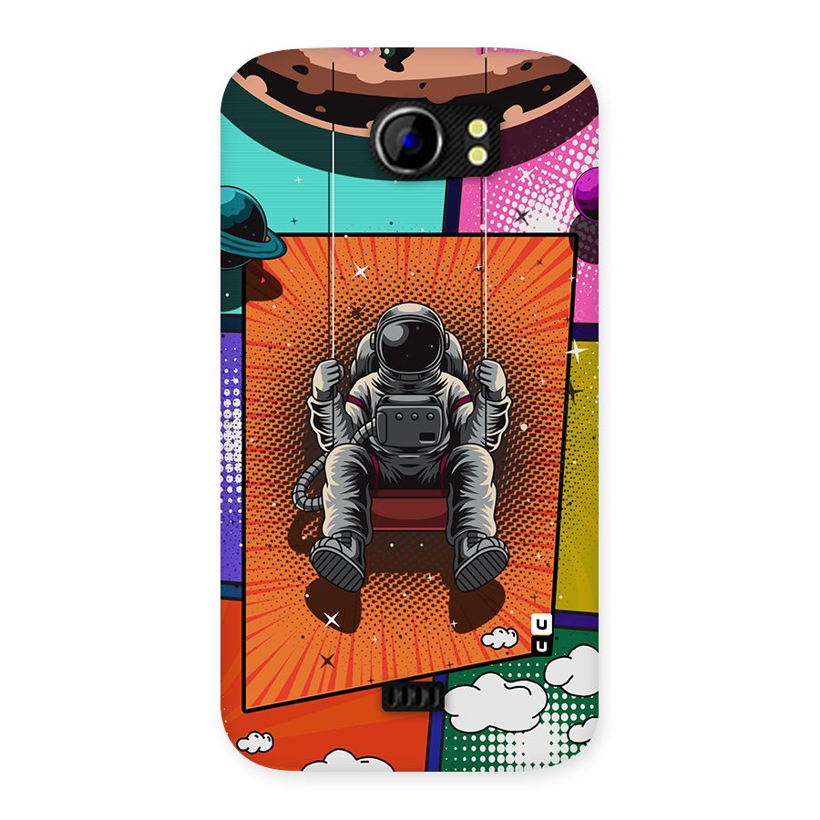 Cool Astraunaut Comic Swing Back Case for Micromax Canvas 2 A110