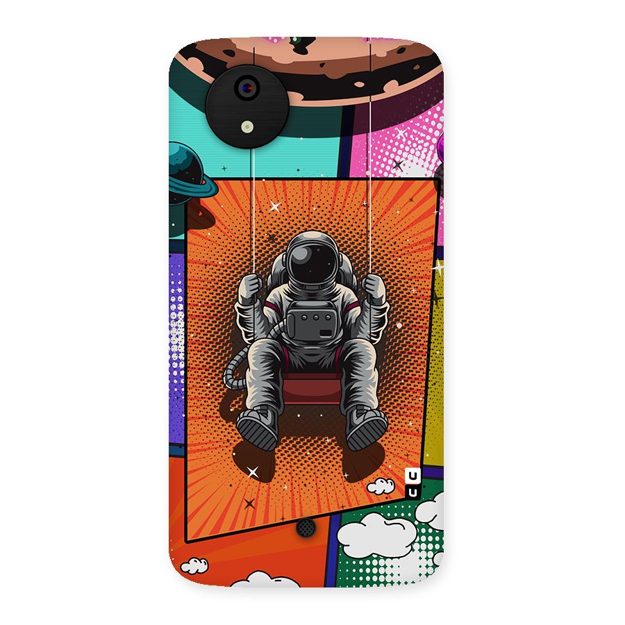 Cool Astraunaut Comic Swing Back Case for Micromax Canvas A1