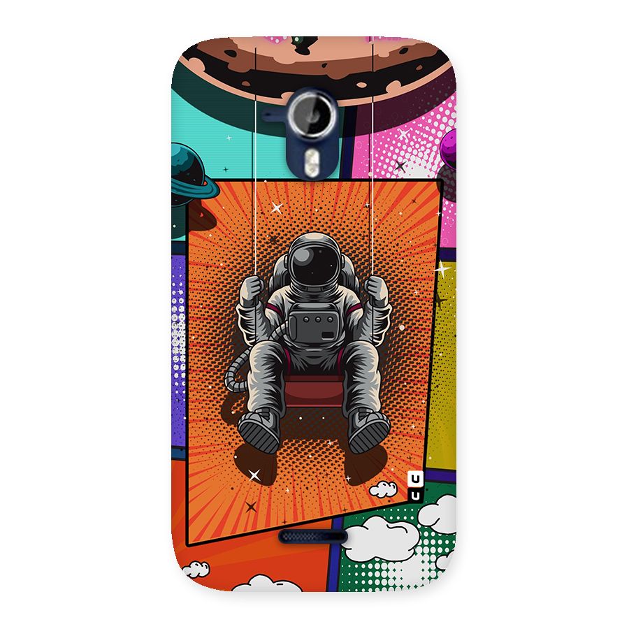 Cool Astraunaut Comic Swing Back Case for Micromax Canvas Magnus A117