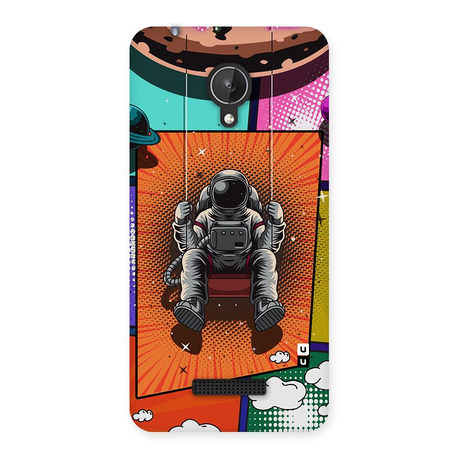 Cool Astraunaut Comic Swing Back Case for Micromax Canvas Spark Q380