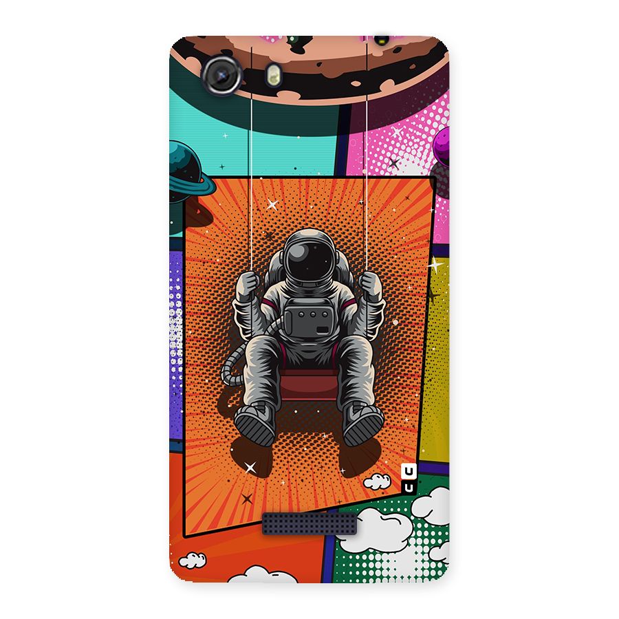 Cool Astraunaut Comic Swing Back Case for Micromax Unite 3