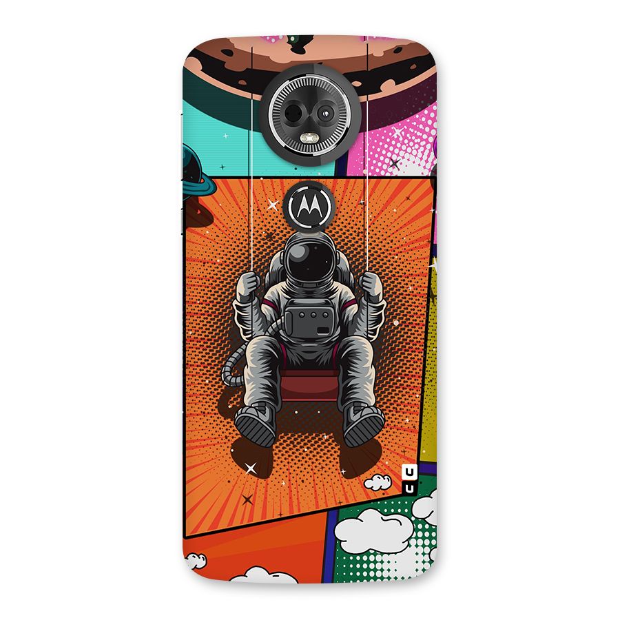 Cool Astraunaut Comic Swing Back Case for Moto E5 Plus