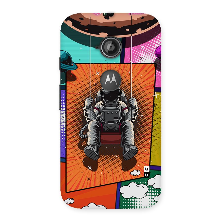Cool Astraunaut Comic Swing Back Case for Moto E 2nd Gen