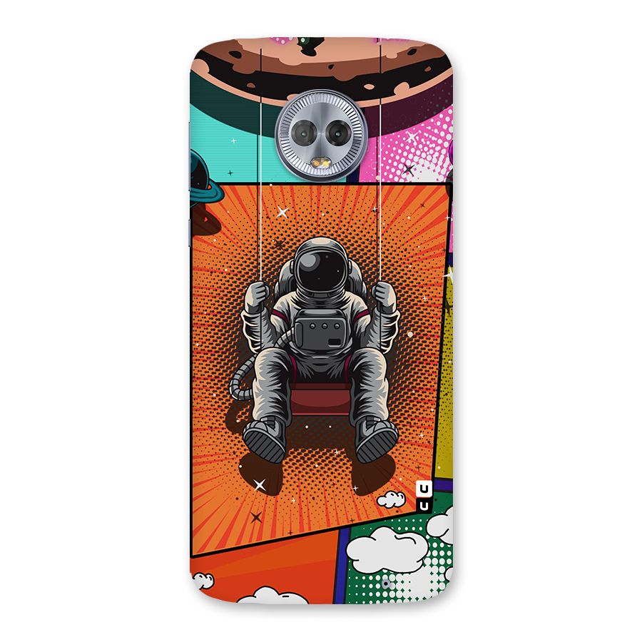 Cool Astraunaut Comic Swing Back Case for Moto G6 Plus