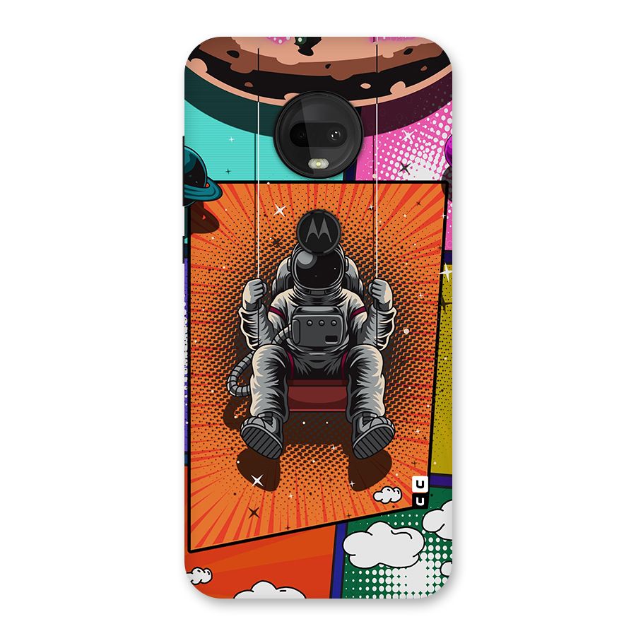 Cool Astraunaut Comic Swing Back Case for Moto G7
