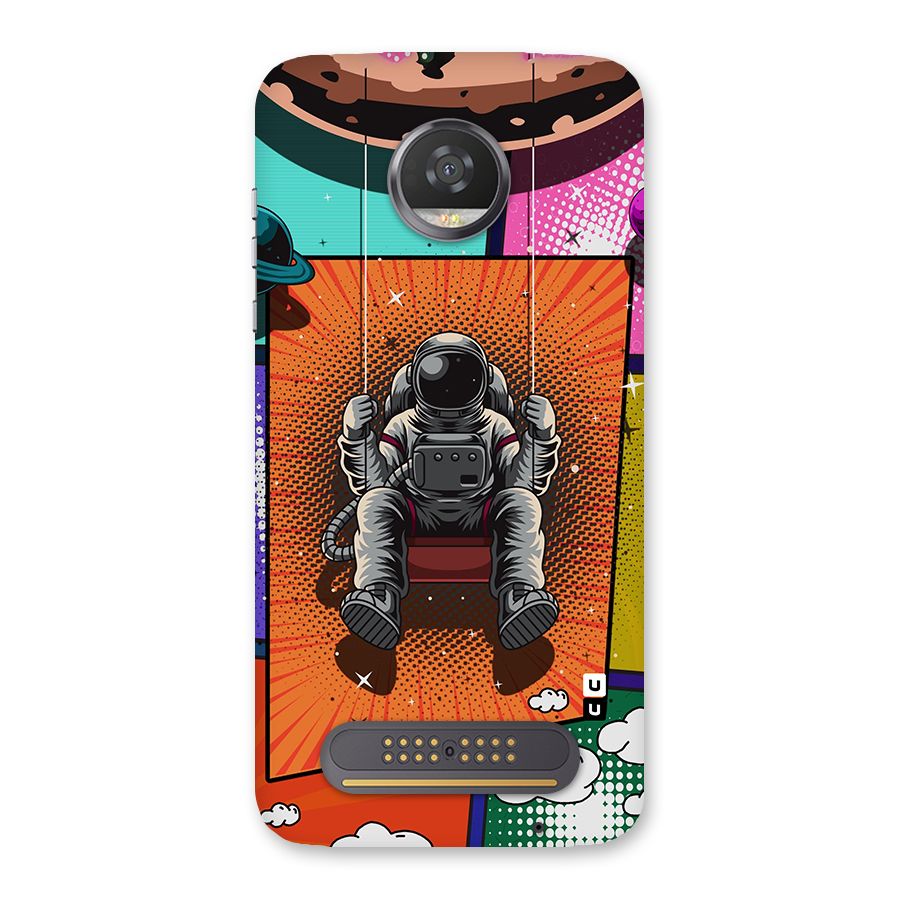 Cool Astraunaut Comic Swing Back Case for Moto Z2 Play