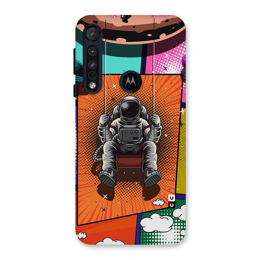Cool Astraunaut Comic Swing Back Case for Motorola One Macro