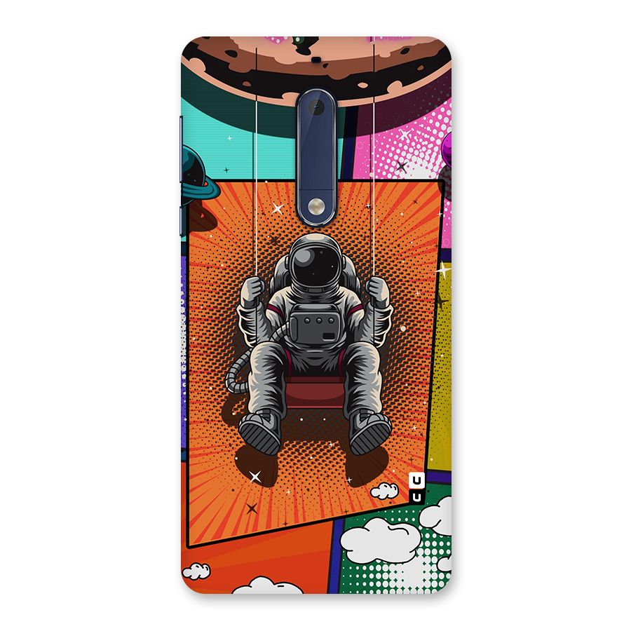 Cool Astraunaut Comic Swing Back Case for Nokia 5