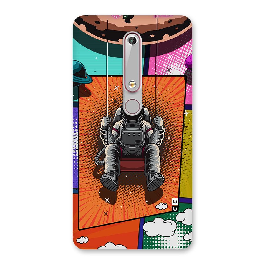 Cool Astraunaut Comic Swing Back Case for Nokia 6.1