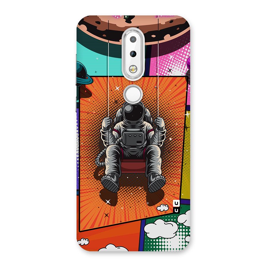 Cool Astraunaut Comic Swing Back Case for Nokia 6.1 Plus