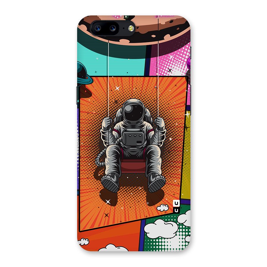 Cool Astraunaut Comic Swing Back Case for OnePlus 5