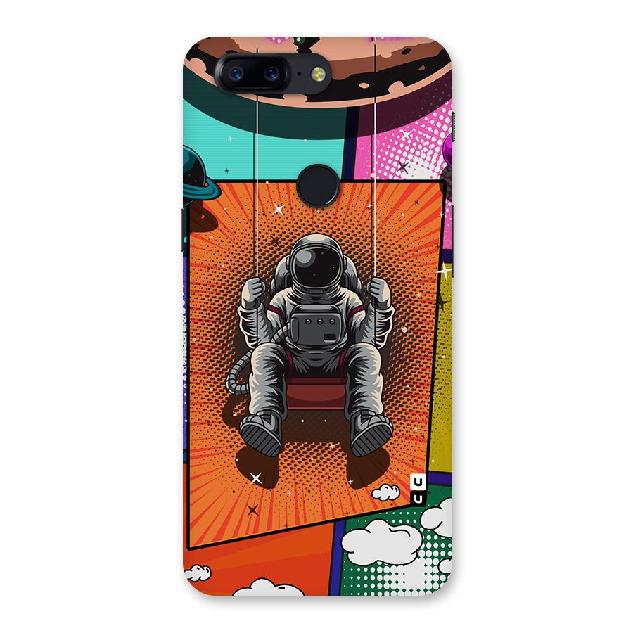 Cool Astraunaut Comic Swing Back Case for OnePlus 5T