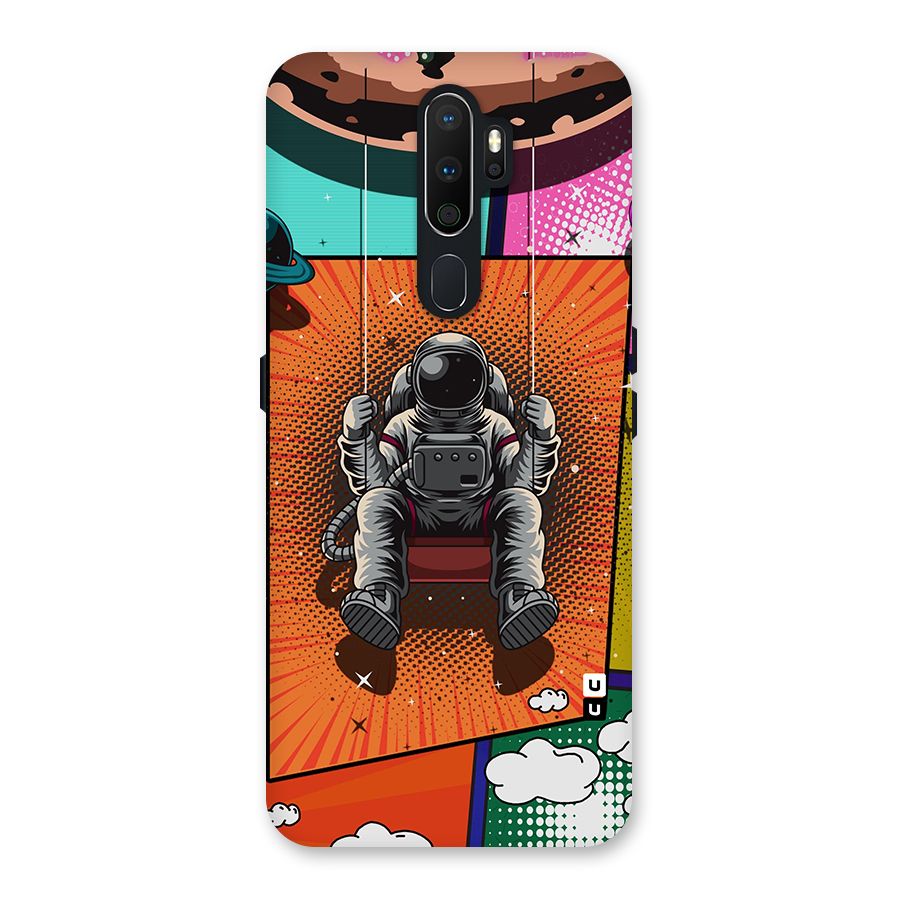 Cool Astraunaut Comic Swing Back Case for Oppo A5 (2020)