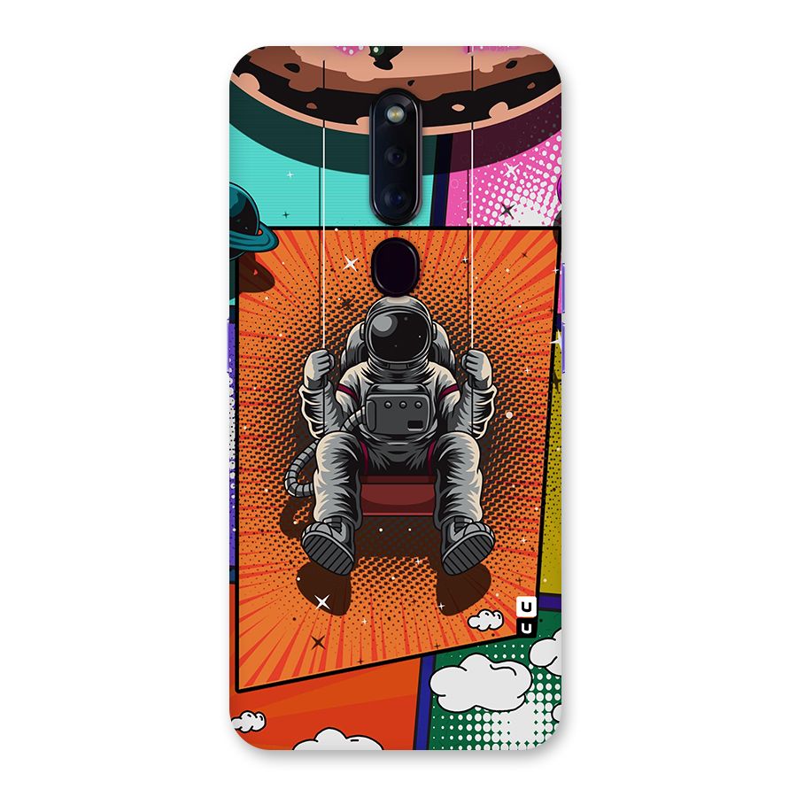 Cool Astraunaut Comic Swing Back Case for Oppo F11 Pro