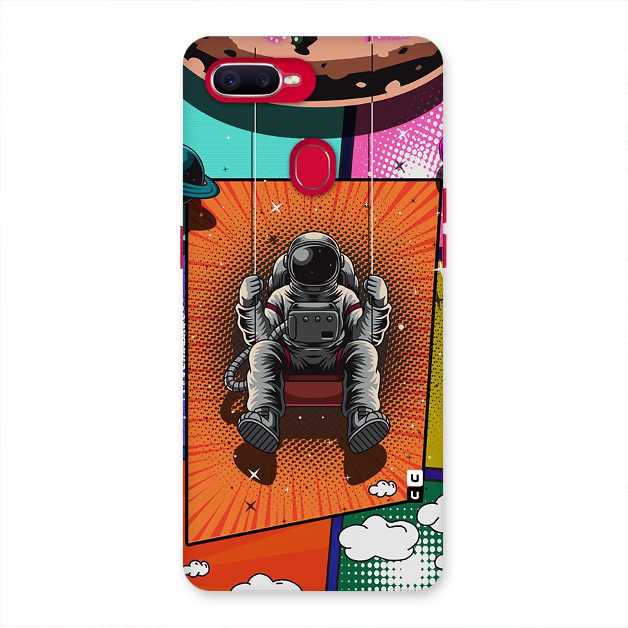 Cool Astraunaut Comic Swing Back Case for Oppo F9 Pro
