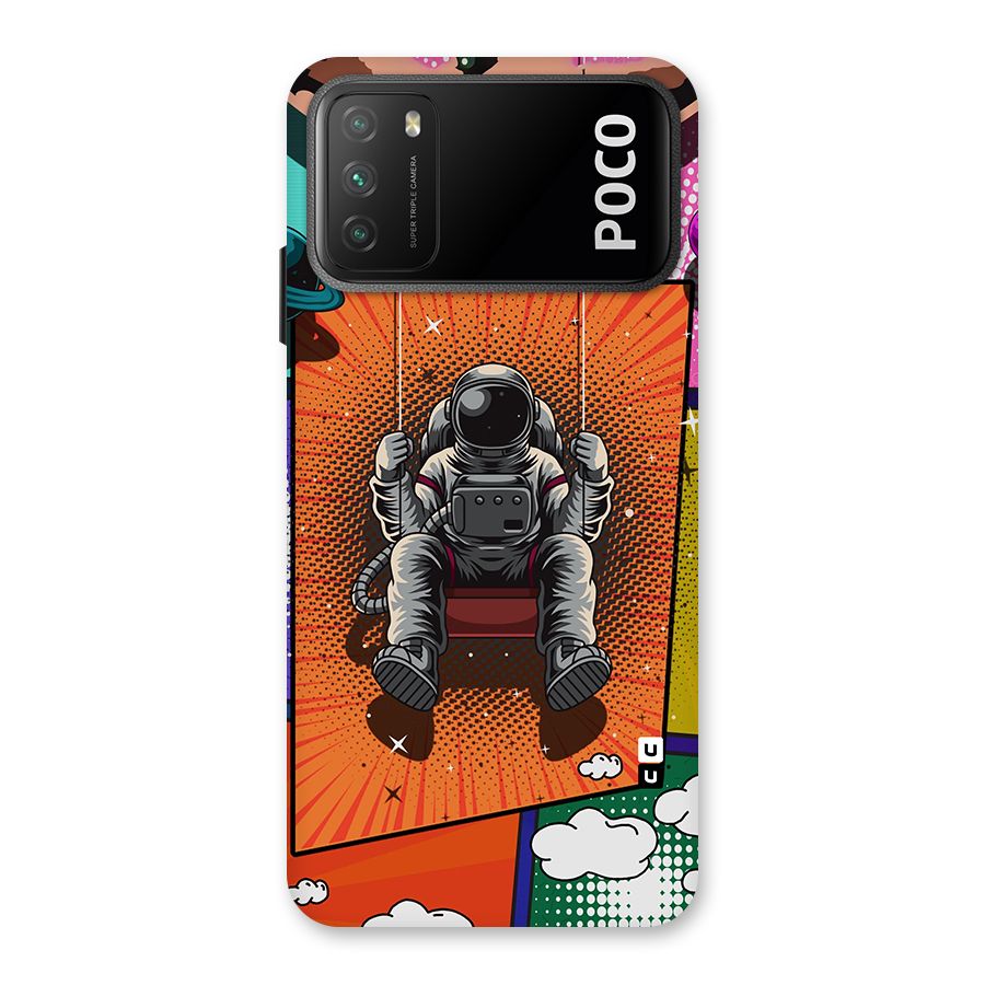 Cool Astraunaut Comic Swing Back Case for Poco M3