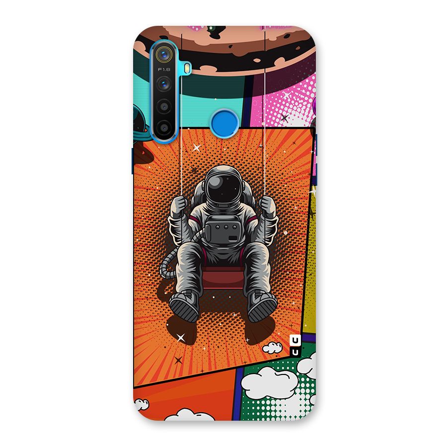 Cool Astraunaut Comic Swing Back Case for Realme 5
