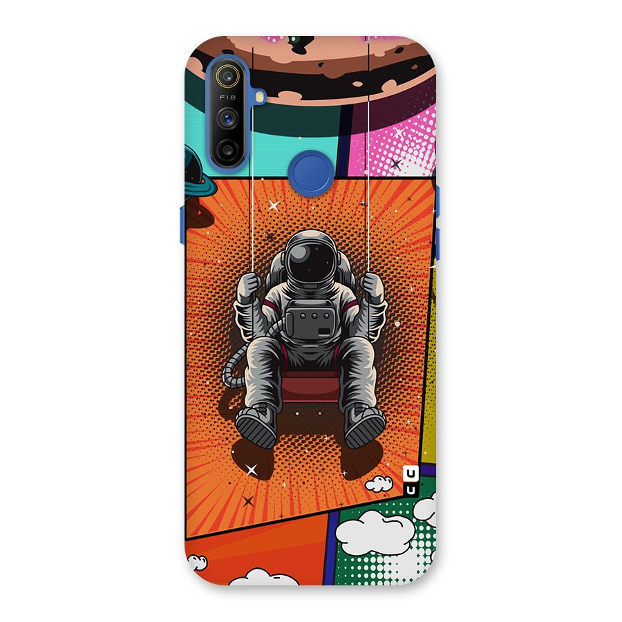 Cool Astraunaut Comic Swing Back Case for Realme Narzo 10A