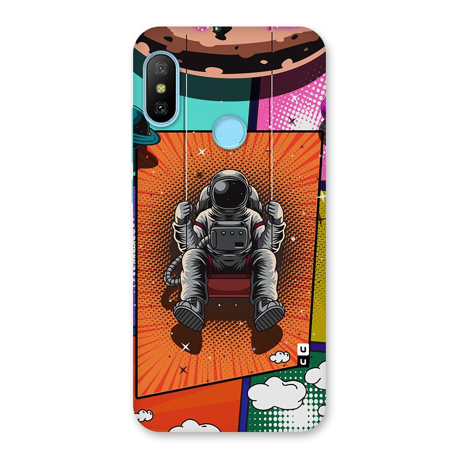 Cool Astraunaut Comic Swing Back Case for Redmi 6 Pro