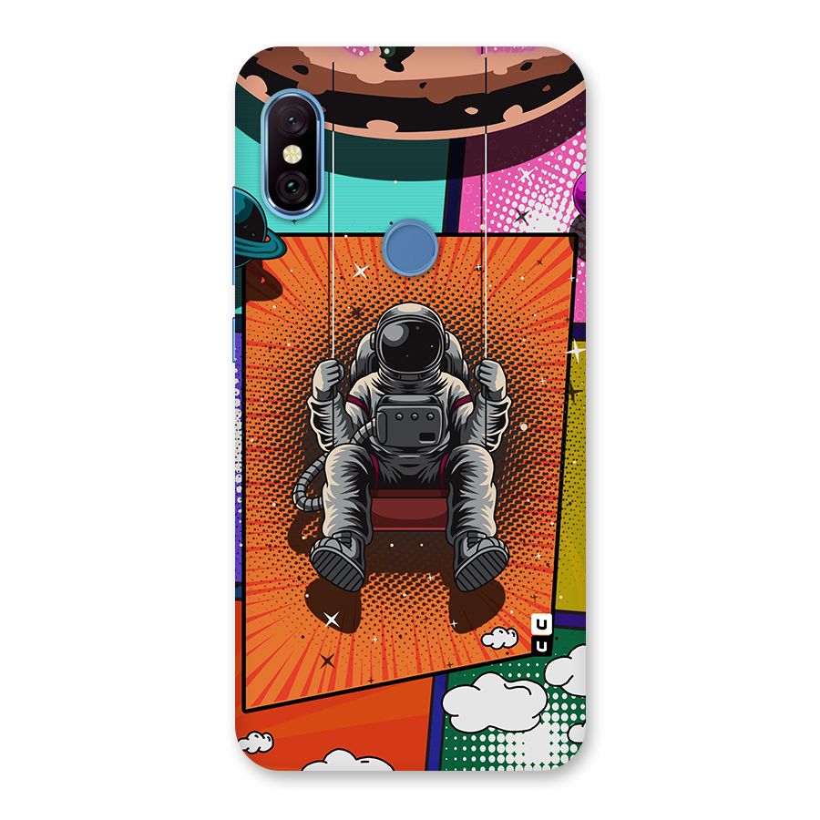 Cool Astraunaut Comic Swing Back Case for Redmi Note 6 Pro