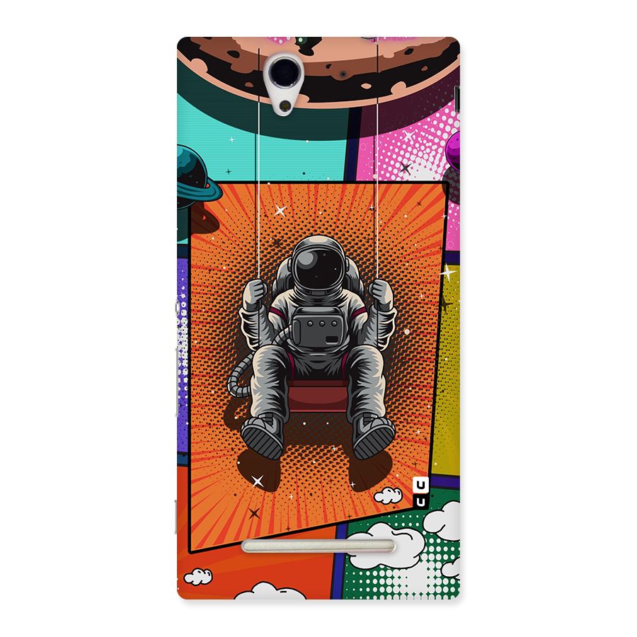 Cool Astraunaut Comic Swing Back Case for Sony Xperia C3