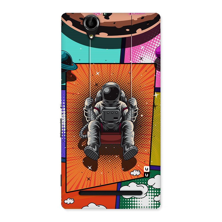 Cool Astraunaut Comic Swing Back Case for Sony Xperia T2