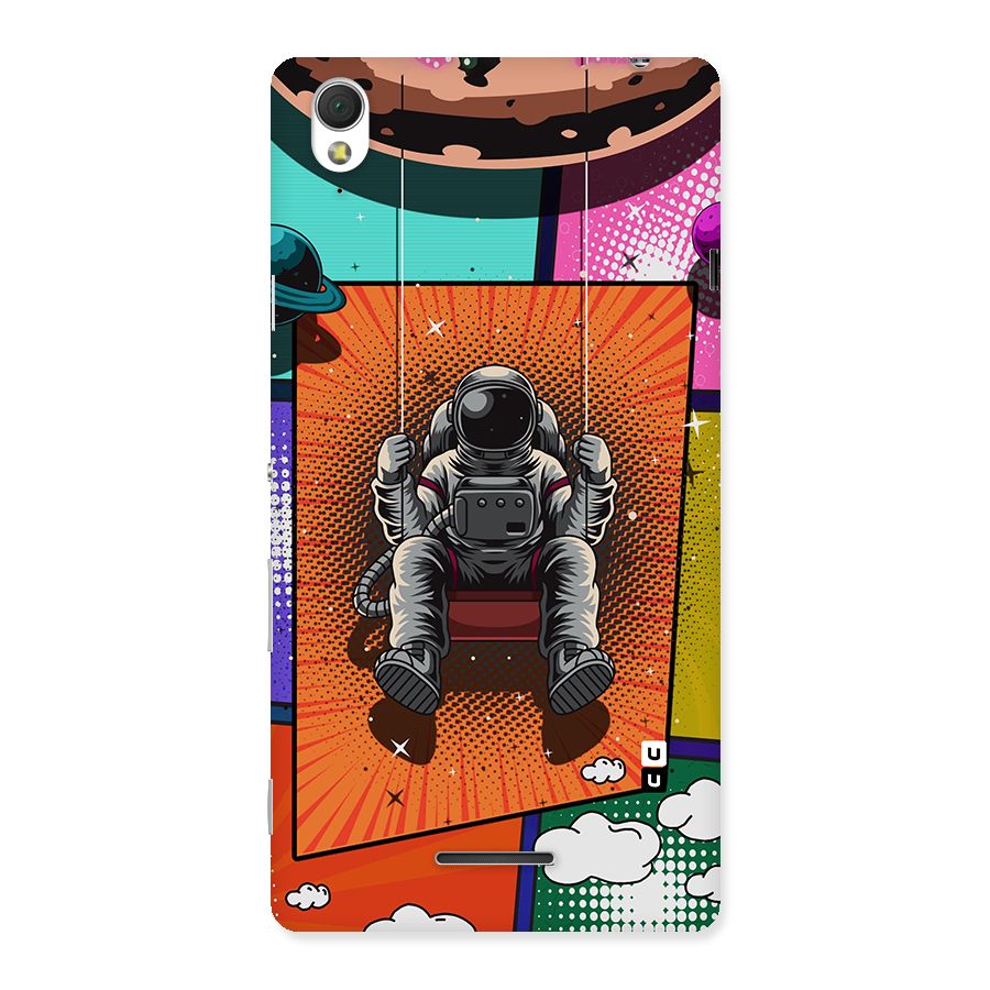 Cool Astraunaut Comic Swing Back Case for Sony Xperia T3