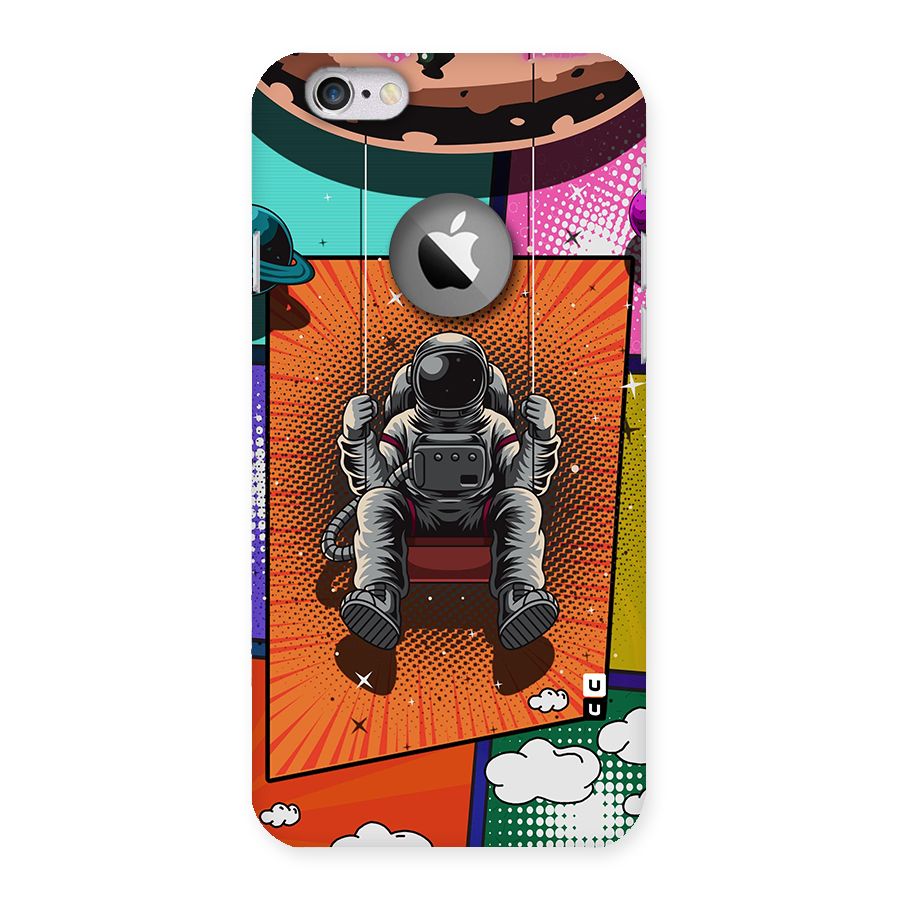 Cool Astraunaut Comic Swing Back Case for iPhone 6 Logo Cut