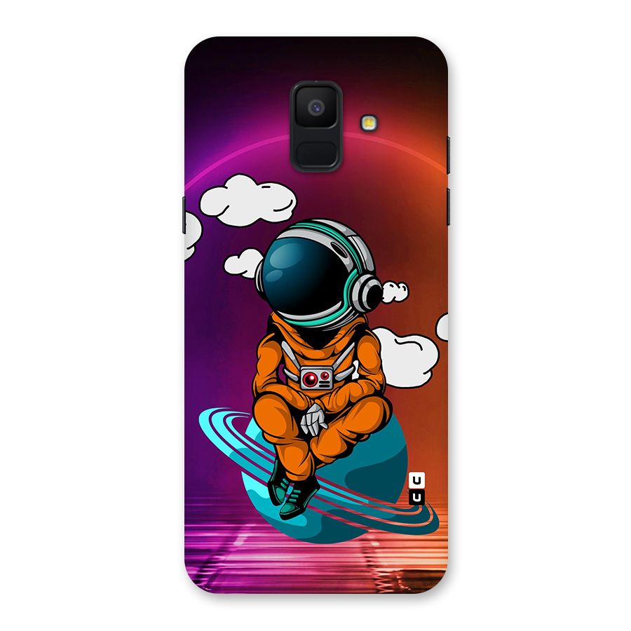 Cool Astraunaut Relaxing Back Case for Galaxy A6 (2018)