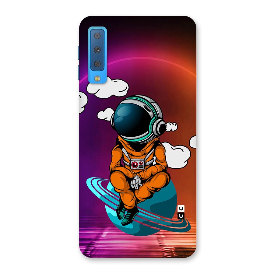Cool Astraunaut Relaxing Back Case for Galaxy A7 (2018)