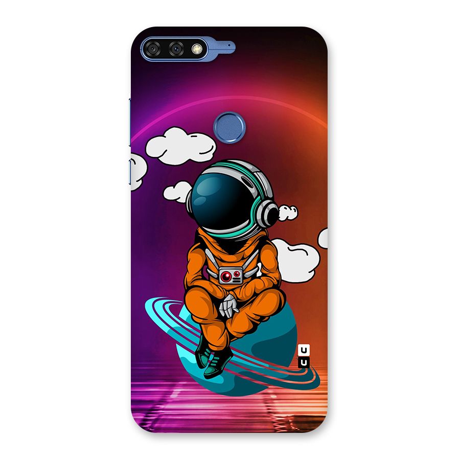 Cool Astraunaut Relaxing Back Case for Honor 7C