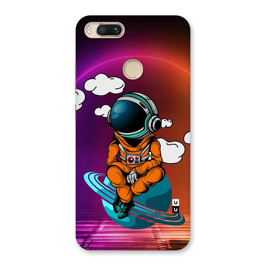 Cool Astraunaut Relaxing Back Case for Mi A1