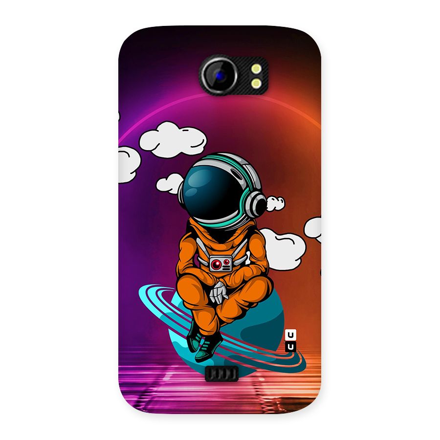 Cool Astraunaut Relaxing Back Case for Micromax Canvas 2 A110