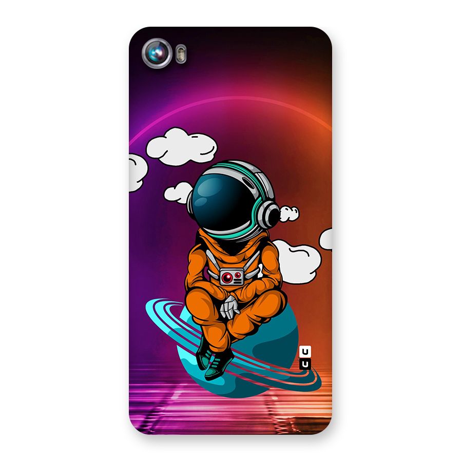 Cool Astraunaut Relaxing Back Case for Micromax Canvas Fire 4 A107