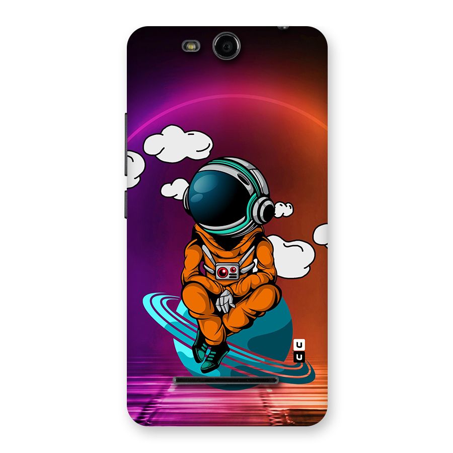 Cool Astraunaut Relaxing Back Case for Micromax Canvas Juice 3 Q392