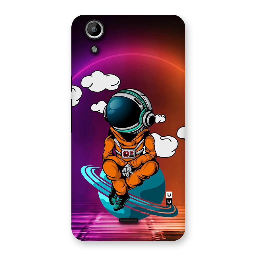 Cool Astraunaut Relaxing Back Case for Micromax Canvas Selfie Lens Q345