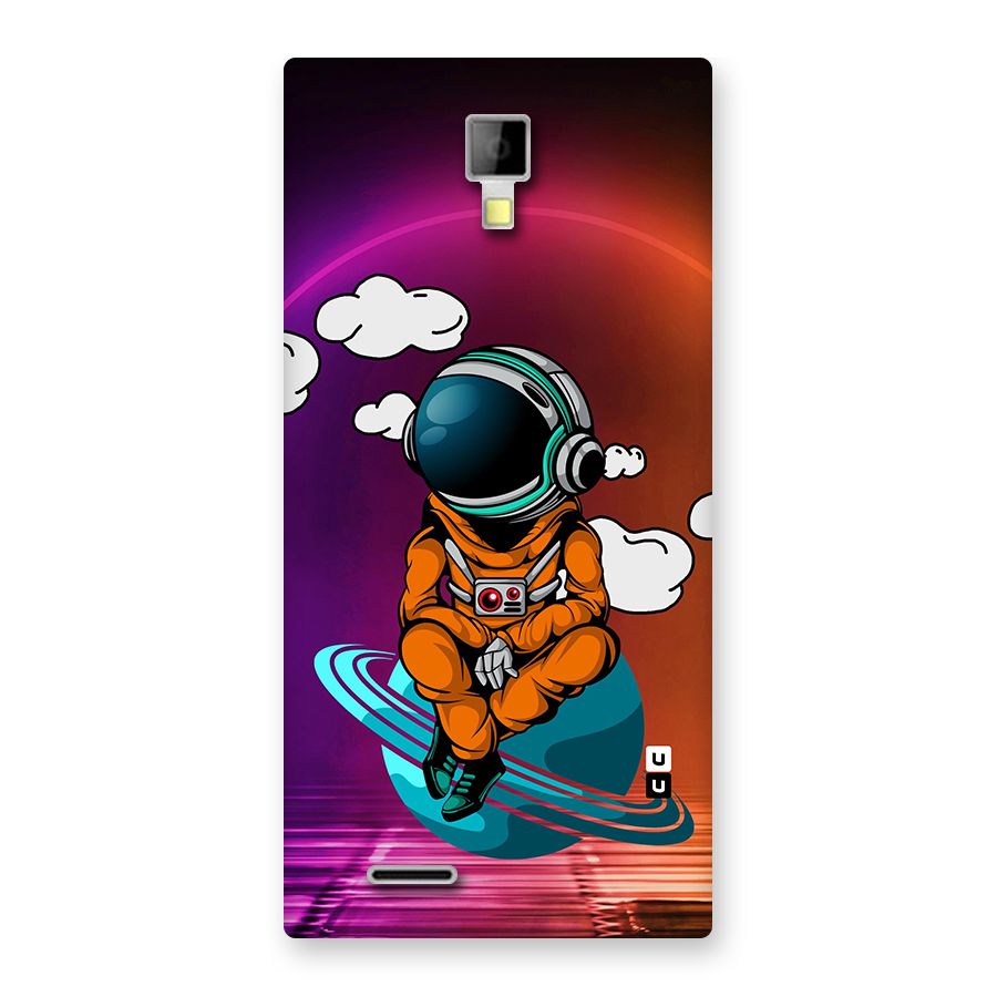 Cool Astraunaut Relaxing Back Case for Micromax Canvas Xpress A99